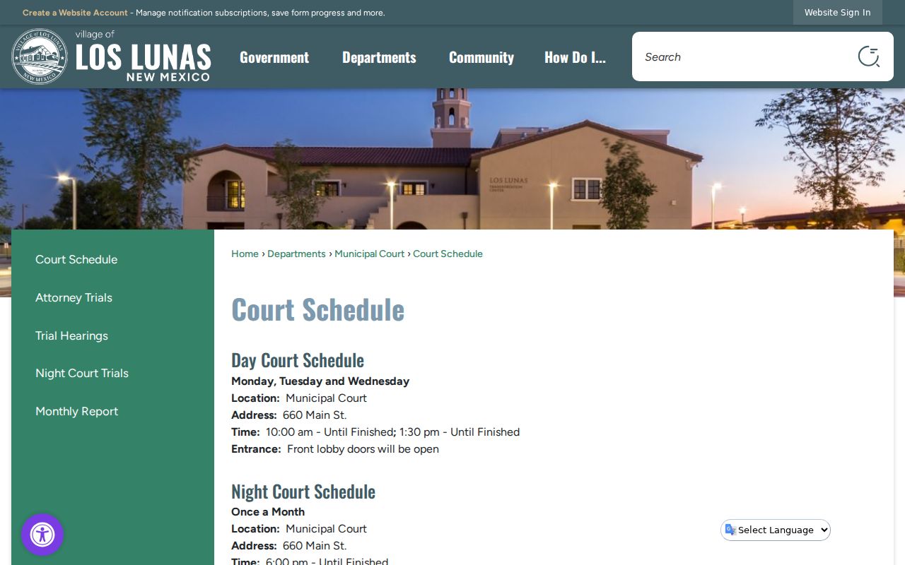 Valencia County traffic warrants Los Lunas court schedule