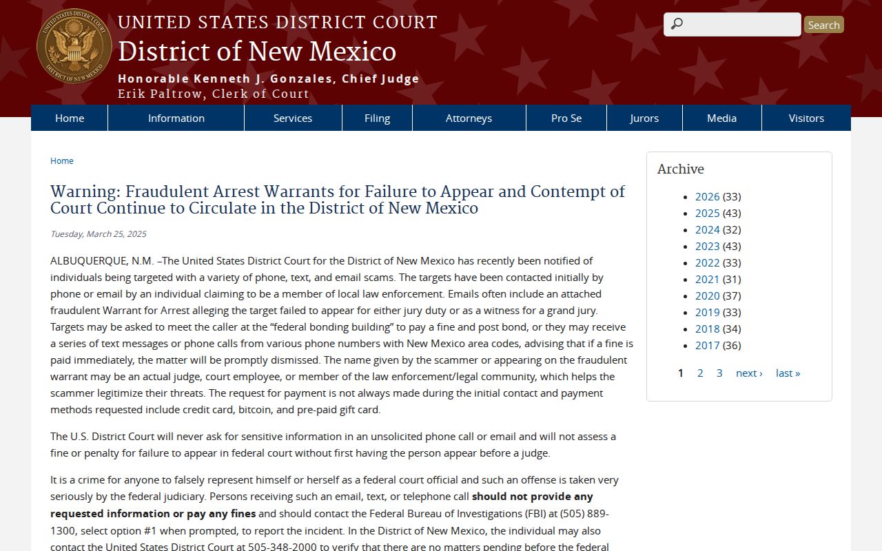 Valencia County most wanted federal and statewide verification reference